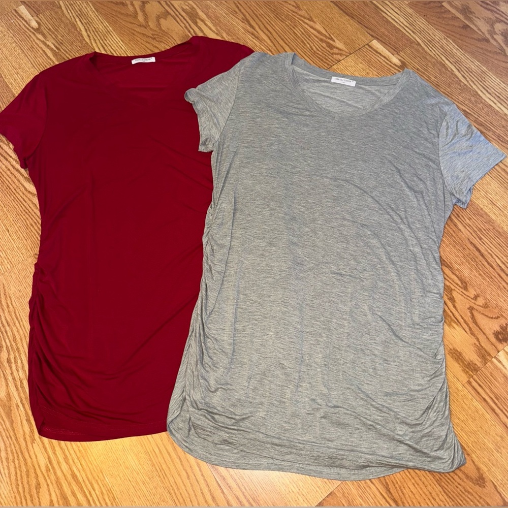 Smallshow 2 Maternity V-Neck Tops.